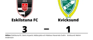 Eskilstuna FC segrare hemma mot Kvicksund