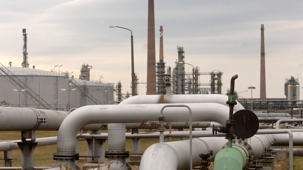 En pumpstation vid den norra delen av Druzjbaledningen. Arkivbild.
