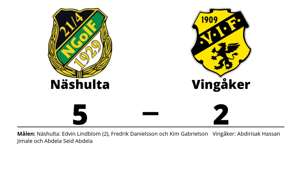 Näshulta GoIF vann mot Vingåkers IF