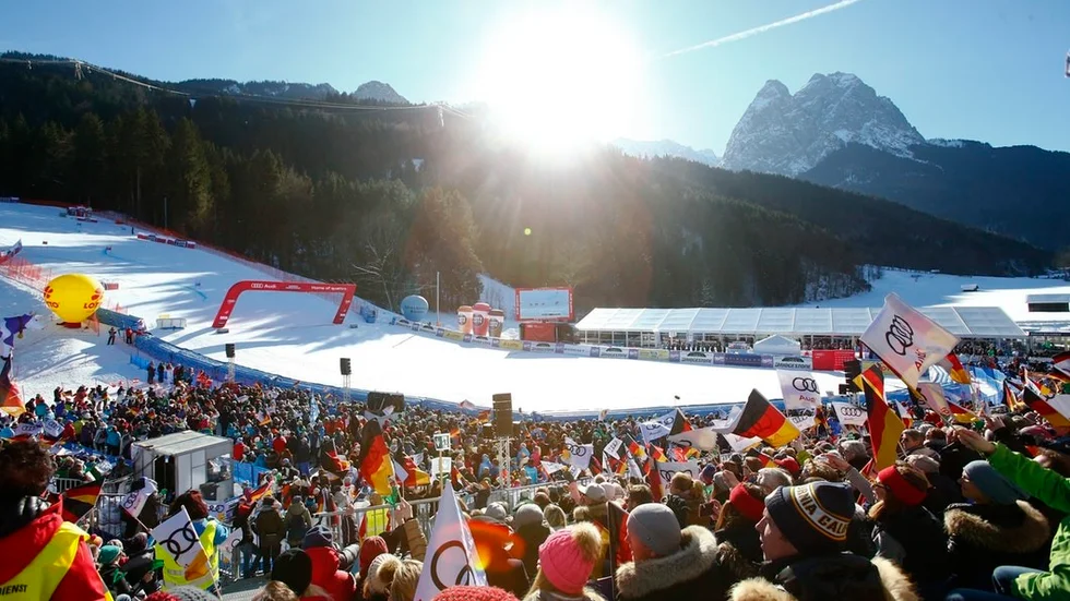 Garmisch-Partenkirchen är en klassisk skidort.