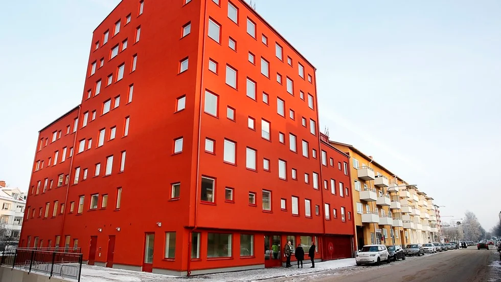 De 87 lägenheterna i studenthuset består till övervägande del av enrummare.