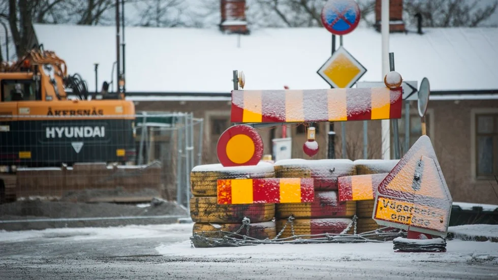 Vägarbetet på Landsvägsgatan i Malmköping har pågått under en lång tid.