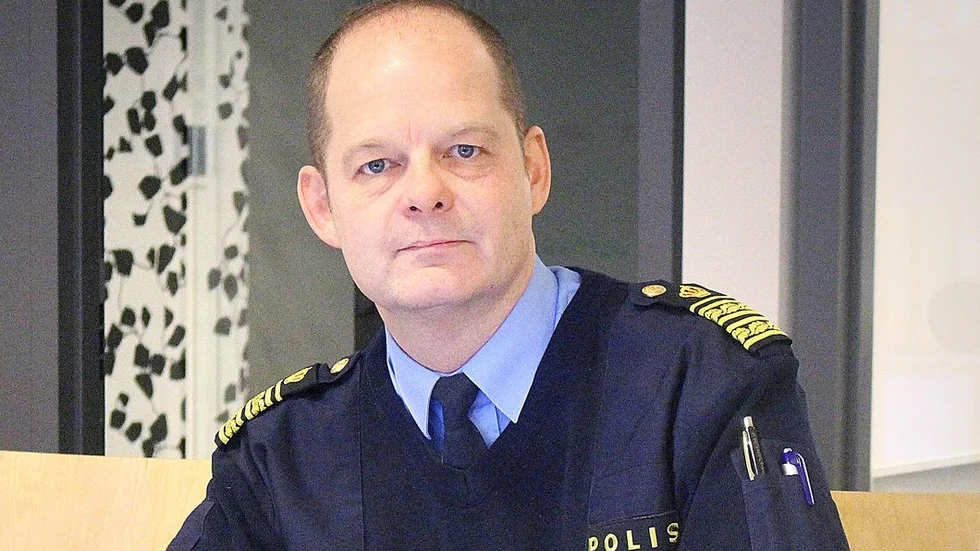 Mikael Backman, polisområdeschef i Sörmland.