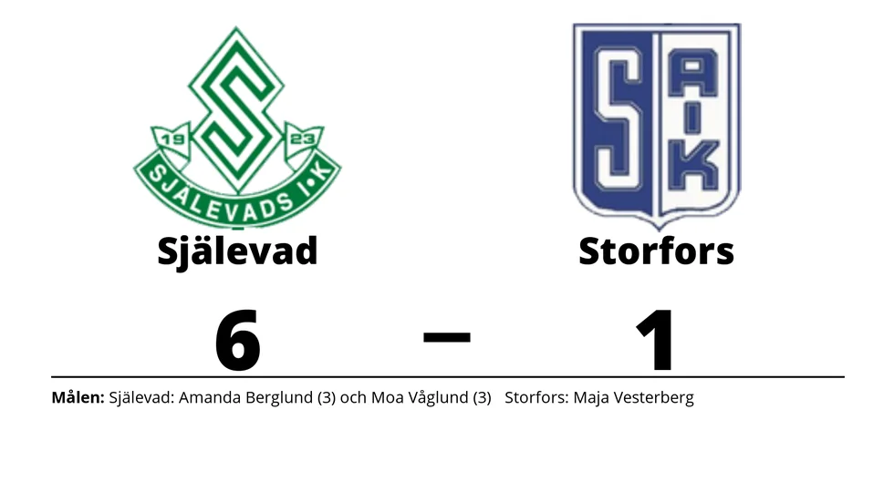 Själevads IK vann mot Storfors AIK