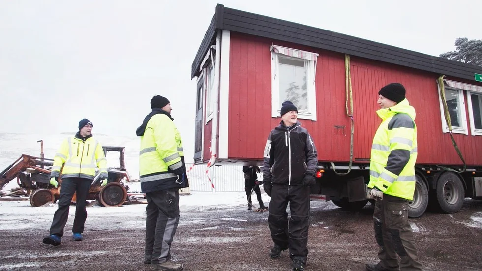 Zeljko Petrovic, Calle Ericson, Jan Lindemark, ordförande och Peter Wesslund klubbens kassör,