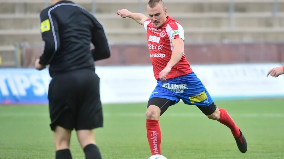Pontus Nordenberg fick göra första målet. Bilden är tagen vid ett annat tillfälle.