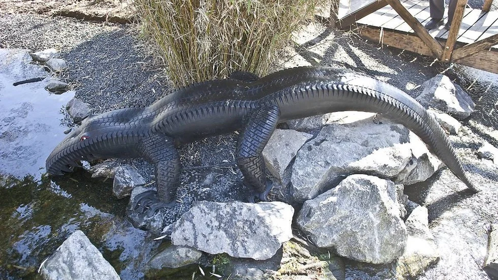 Fru Krokodil är ett exempel på konst som är till för alla i Katrineholm. Hon finns i Stadsparken.