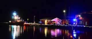 Röken spreds ombord på lotsbåten