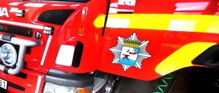 Brand i ett dike vid Långkärr