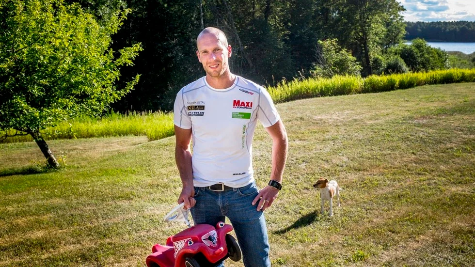 Simningen är den gren som Mikael Kjellander själv tycker att han kan förbättra mest.