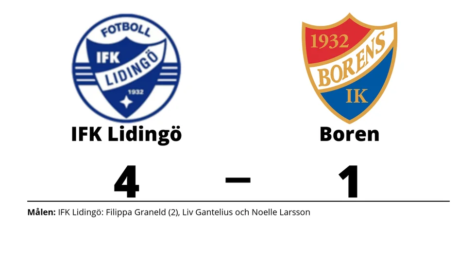 IFK Lidingö FK vann mot Borens IK