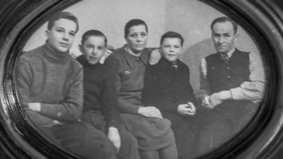 Familjen Goblirsch tidigt 30-tal, när de fortfarande levde i Tjeckoslovakien.