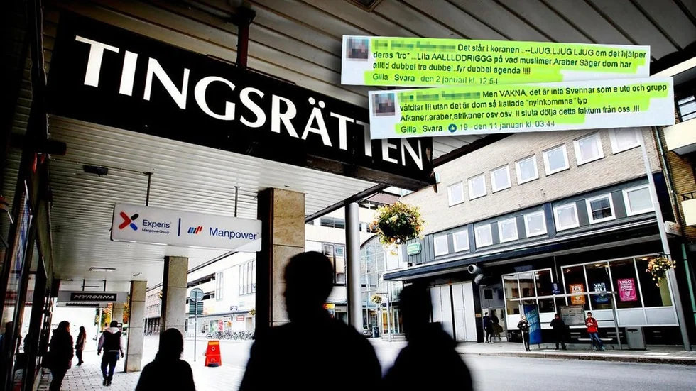 65-åringen från Eskilstuna misstänks för två fall av hets mot folkgrupp.
