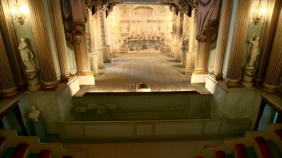Gustav III:s teater på Gripsholms slott gästades i helgen av en ensemble som spelar barockmusik på tidstypiska instrument.