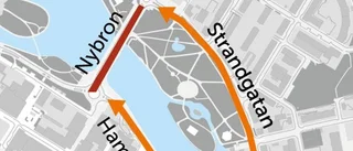 Asfalteringsarbeten på Nybron och Västergatan nästa vecka