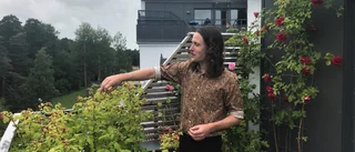 Min balkong • Paret använder balkongen året runt – "odlar och grillar korv"