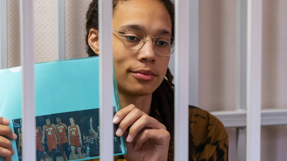 Basketstjärnan Brittney Griner är häktad i Ryssland. Arkivbild.