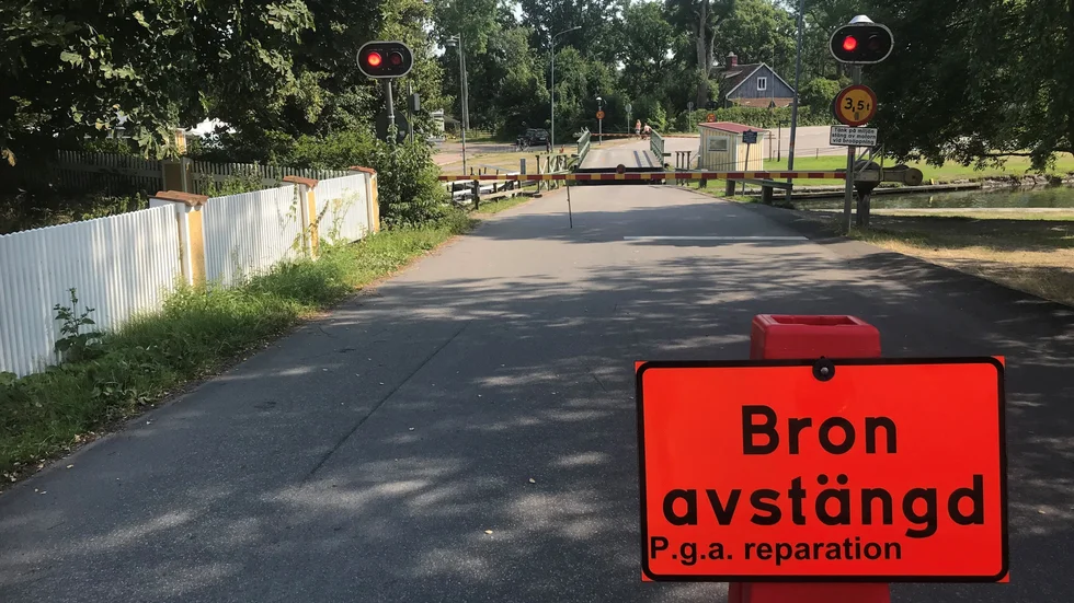 Borenshultsbron är fortfarande avstängd