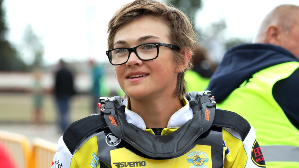 Elias Bernhardsson, Västervik Speedway, körde in fyra poäng men hade bud på fler. "Jag hade bra fart och gjorde mitt allra bästa", säger han.