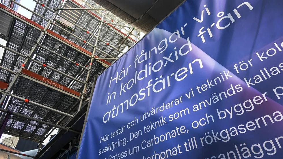 För att nå klimatmålen måste Sverige satsa på storskalig koldioxidinfångning. 