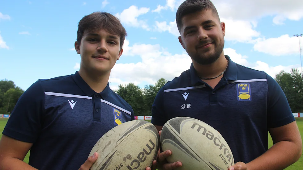 Andrius "Adde" Bolinder och Milio Sätre från ERK Rugby spelade U18-EM för Sverige.