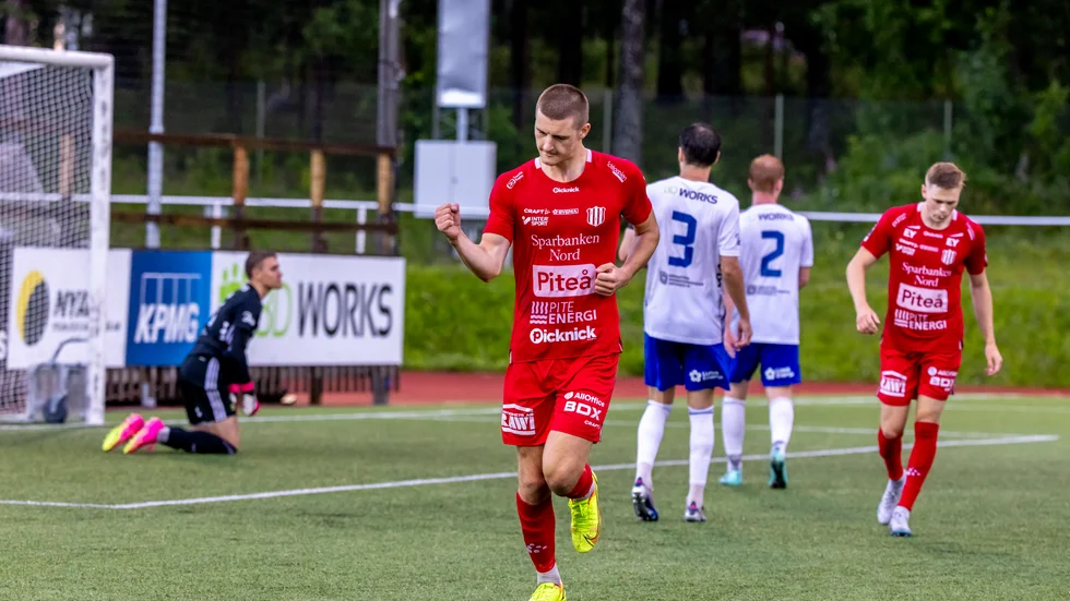 William Videhult blev hattrick-hjälte för sitt Piteå IF.