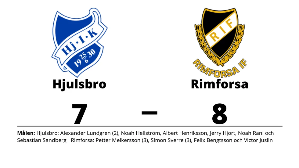 Hjulsbro IK Herr förlorade mot Rimforsa IF