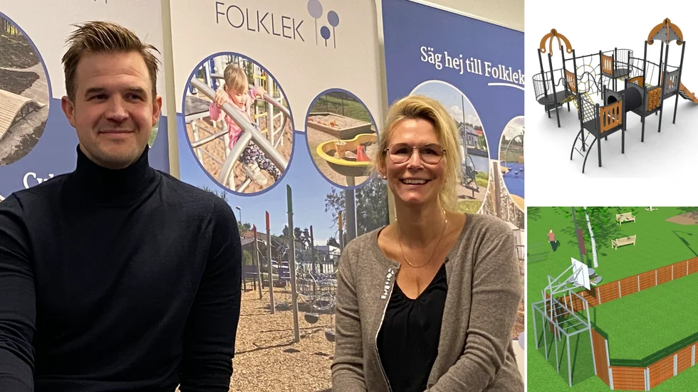 Johan Hedengren och Katja Skånér på Folklek.