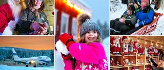 Hit flyger turisterna 220 mil – för en stund med tomten