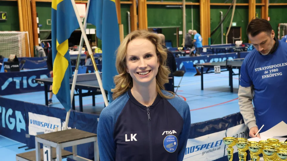 Louise Källström, pingisledare och tränare.