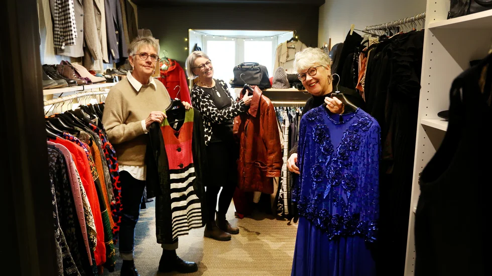 Gunvor Allqvie, Lisa Stark och Agneta Wahnström driver butiken Re:dress utanför Österport. Alla tre har varit chefer hos Region Gotland i många år. Livet som pensionär lockade dem inte.