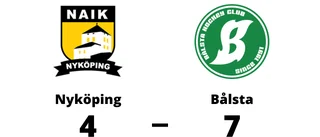 Förlust för Nyköping mot Bålsta med 4-7