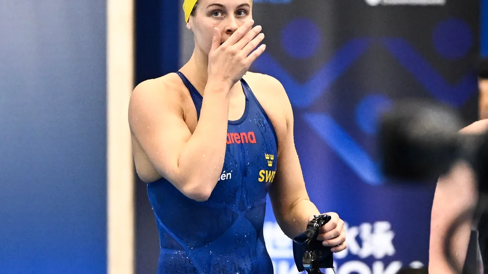 Sophie Hansson missade VM-finalen på 50 meter bröstsim.