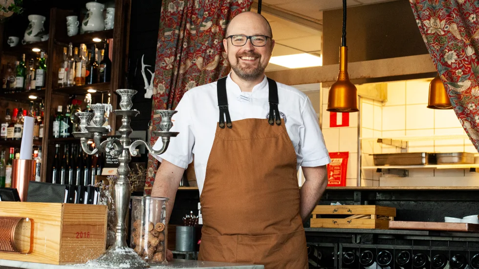 Scott Sheldon är kökschef på Guldkant i Vimmerby.