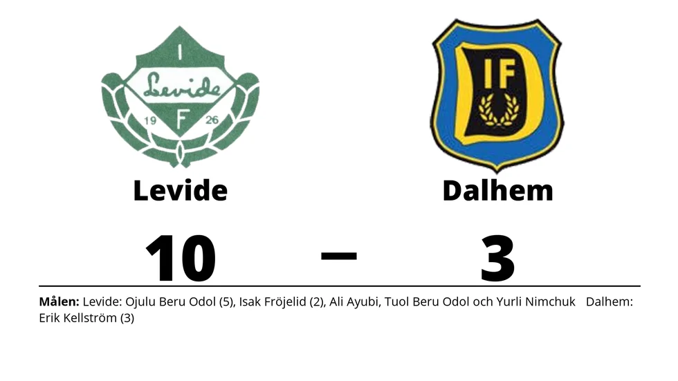 Levide IF vann mot Dalhem IF
