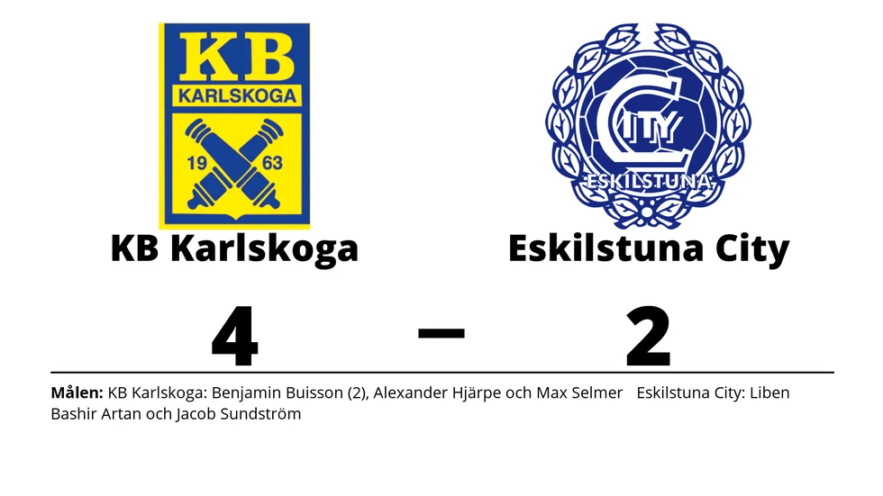 KB Karlskoga FF vann mot Eskilstuna City FK