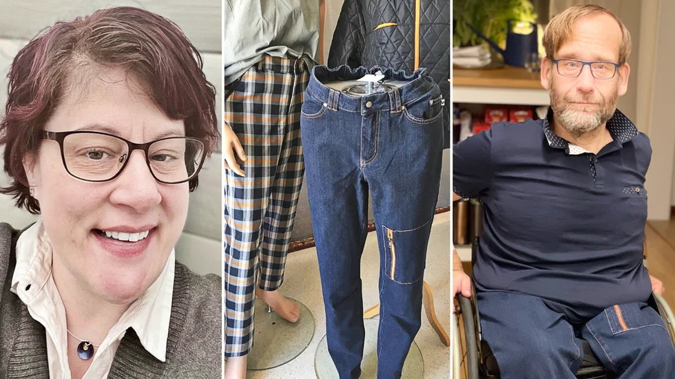 När Mikaela upptäckte det dåliga klädutbudet för hennes man Kristoffer startade hon klädmärket "Wheelwear" med rullstolsanpassade kläder.
