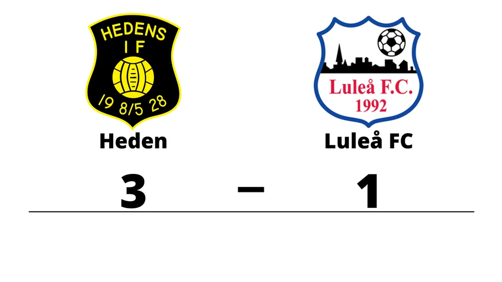 Hedens IF vann mot Luleå FC