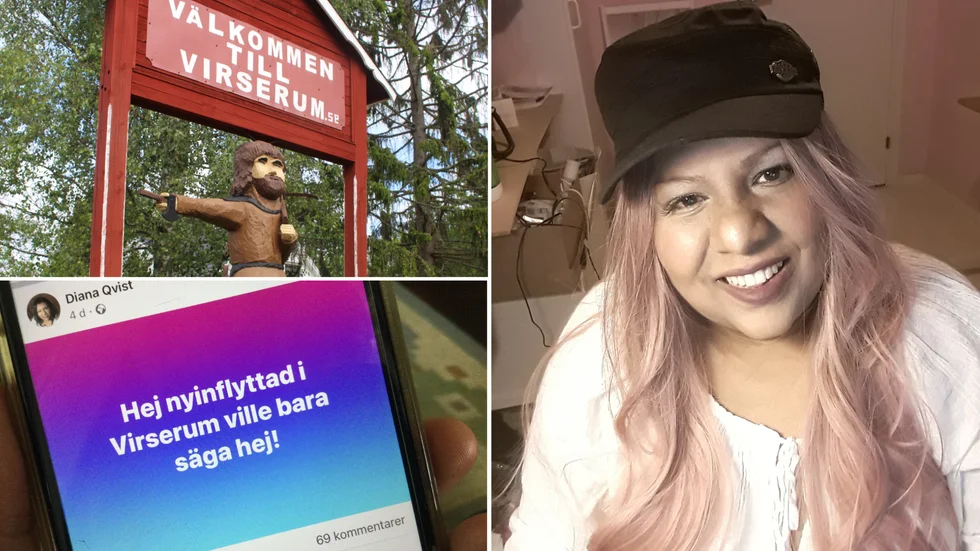 Diana Qvist har flyttat närmare 40 mil från Norberg till Virserum. När hon presenterade sig på sociala medier blev responsen stor. "Jag känner mig verkligen välkommen", berättar hon. 