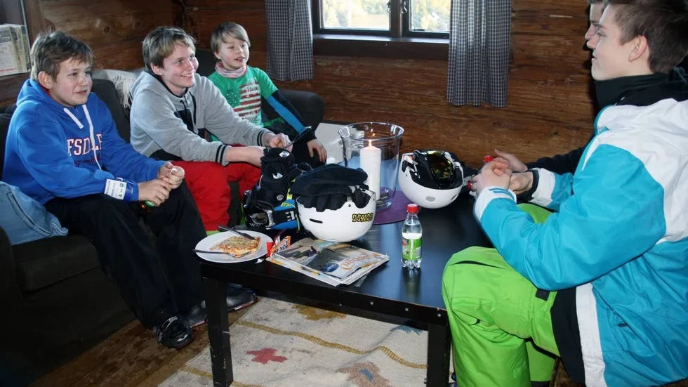 Grabbgänget är helt överens om att Billys Panpizza är ett måste efter några turer i backen.