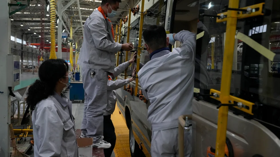Industriaktiviteten i Kina fortsätter att minska. Arkivbild.