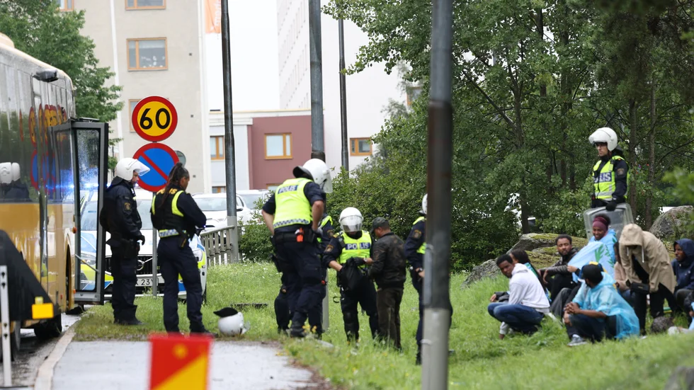 Nära 140 personer frihetsberövades i samband med upploppet. Arkivbild.