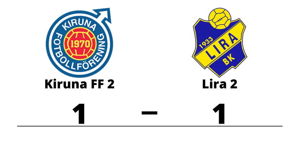 Kiruna FF 2 spelade lika mot Lira BK 2