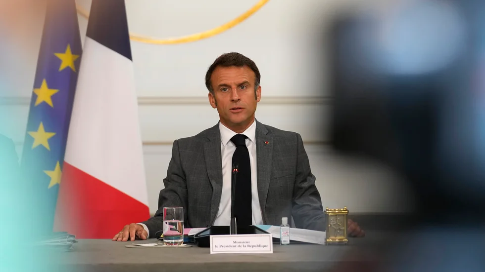 Frankrikes president Emmanuel Macron. Arkivbild.