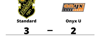 Onyx U besegrade på bortaplan av Standard