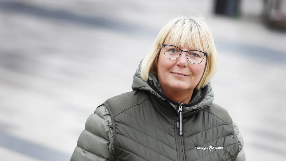 "Personalens arbetsmiljösituation är ohållbar", säger Cecilia Rahbek Nöhr, ordförande för Sveriges Lärare i Eskilstuna om problemen på Slagstaskolan.