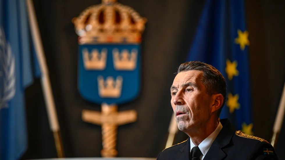 Överbefälhavare Michael Bydén. Arkivbild.