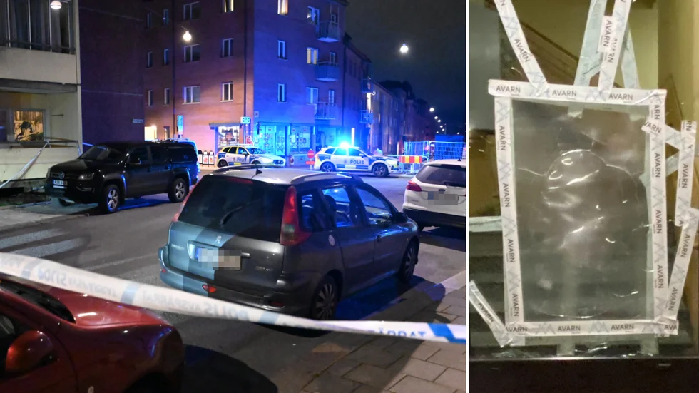 På natten mot torsdagen sköts det mot en lägenhetsdörr på Smedjegatan.