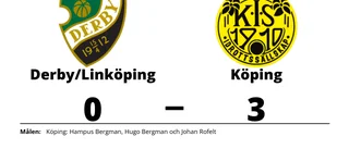 Derby/Linköping föll mot Köping med 0-3
