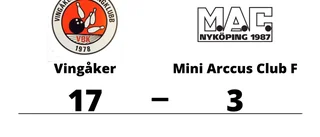 Urladdning när Vingåker krossade Mini Arccus Club F